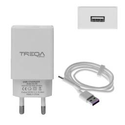 CARGADOR USB CON CABLE MICRO SD 301A TREQA CS-232